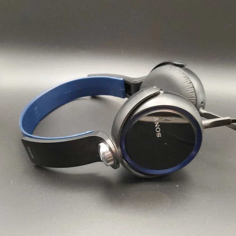 SONY MDR-XB400 Wired  Stereo Headphones Black-Blue Working Great Sound